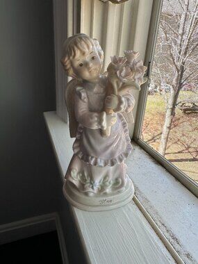 Russ Berries Collection May Angel Figurine !! No Chips or Cracks Used Good Cond